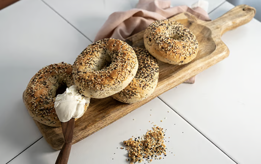 Everything Bagels — high-protein breads & bagels recipe from The Queen of Cottage Cheese cookbook