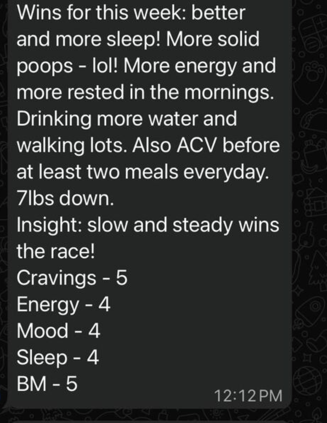 Client message from the GLP-1 Boost Lab community