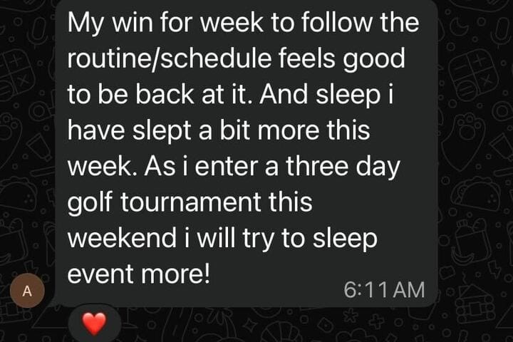 Client message from the GLP-1 Boost Lab community