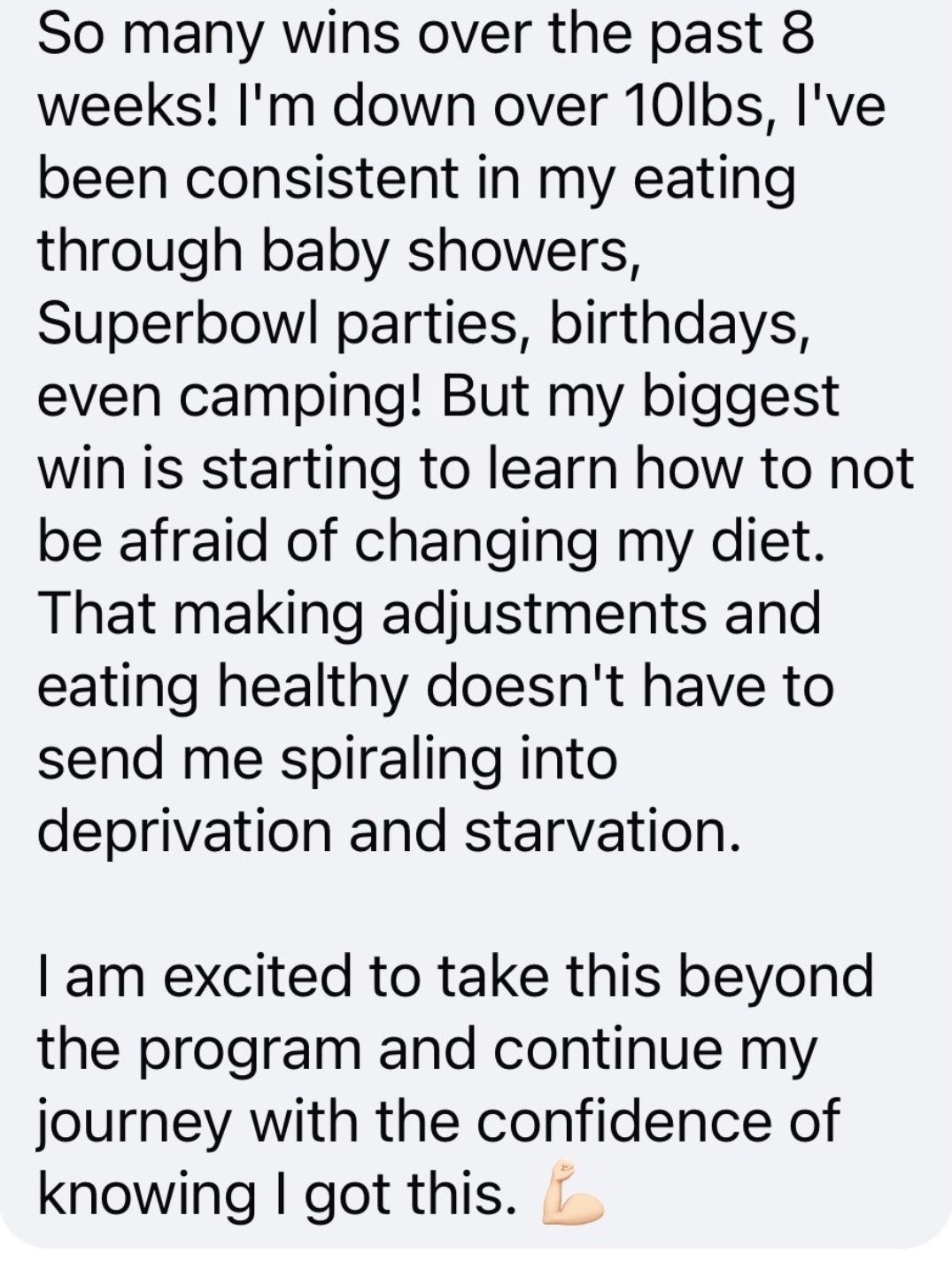 Client message from the GLP-1 Boost Lab community