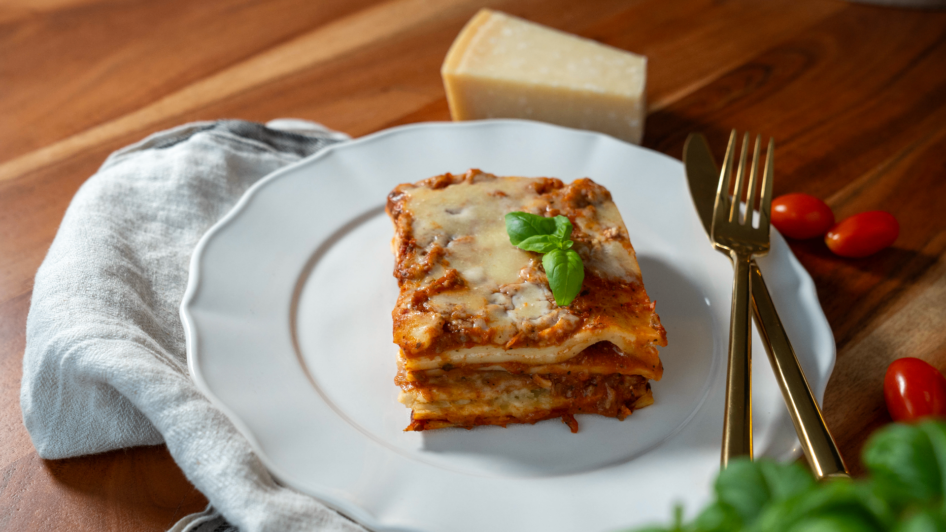 Cottage Cheese Lasagna — high-protein family favorites recipe from The Queen of Cottage Cheese cookbook
