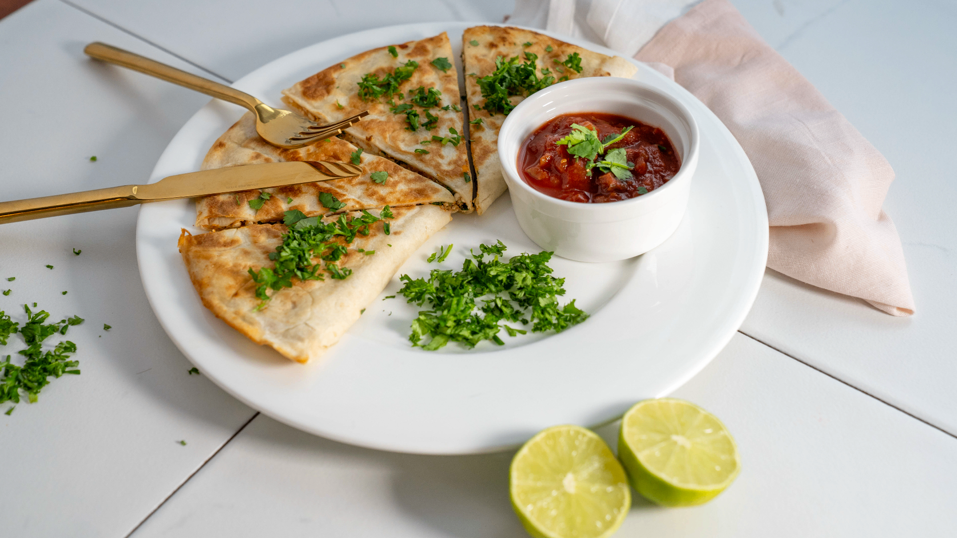 Cheesy Cottage Cheese Quesadillas — high-protein lunch & dinner recipe from The Queen of Cottage Cheese cookbook